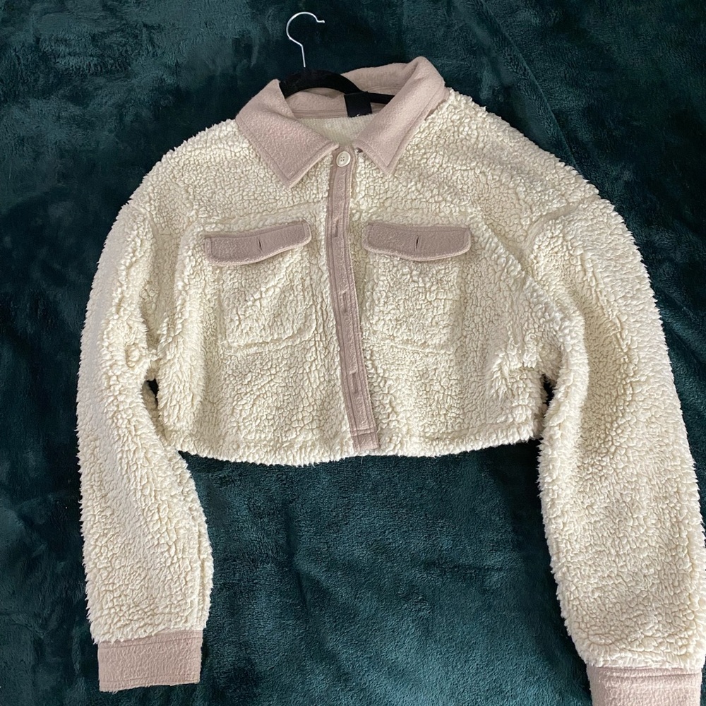 Teddy cropped jacket
